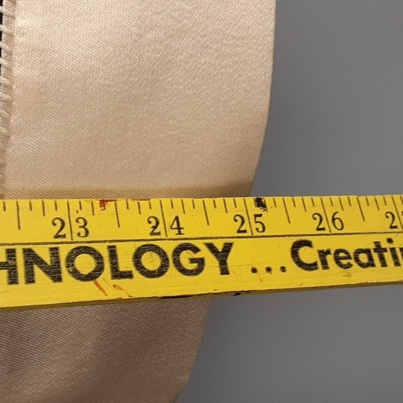 Rena Lange Wool Silk Blend Color Block Black Cream Skirt - Picture 4 of 7